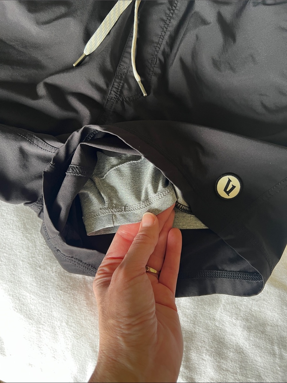 Vuori Black Athletic Drawstring Shorts - Picture 6 of 9